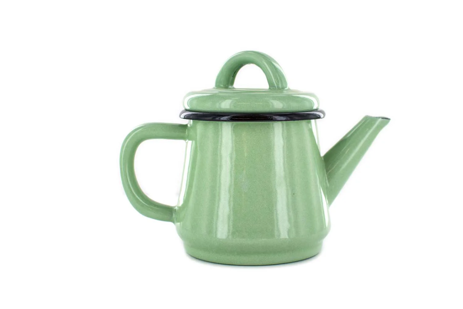 Grande théière en acier émaillé - Image 3